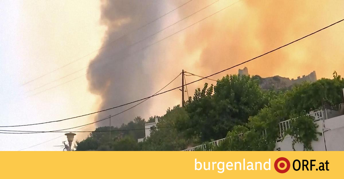 Rhodes forest fires: asked travel agencies – burgenland.ORF.at