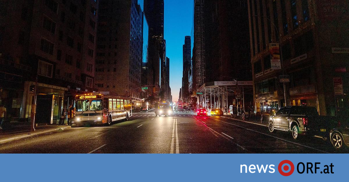 Exakt zum Blackout-Jahrestag: Manhattan nach Stromausfall im Dunkeln