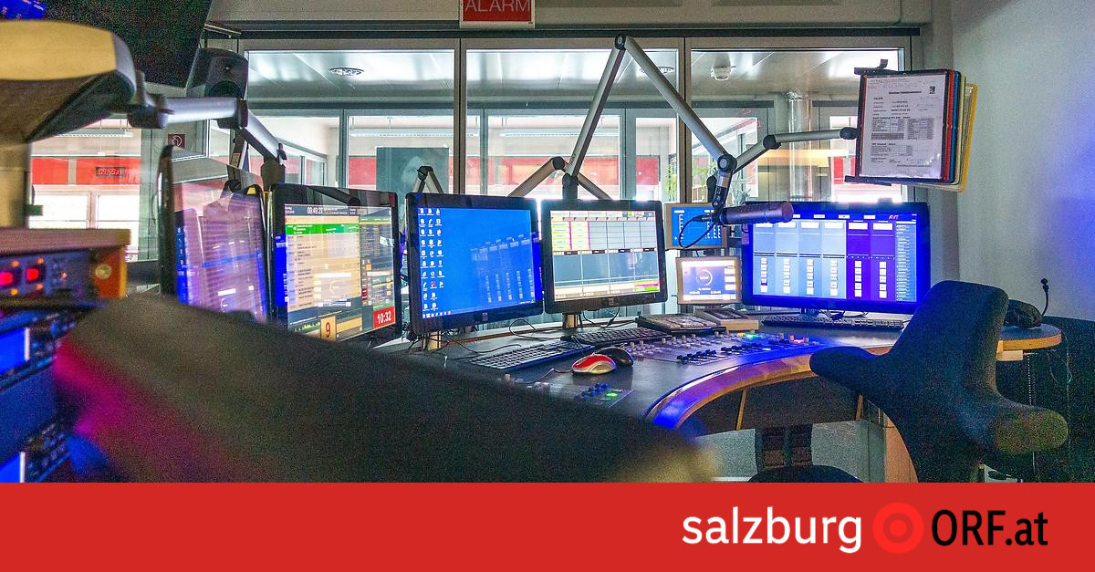 Blick ins Radio Salzburg Sendestudio salzburg.ORF.at
