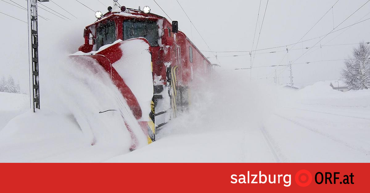 04.12. - ÖBB-Tauernbahn wegen Wintersturms gesperrt