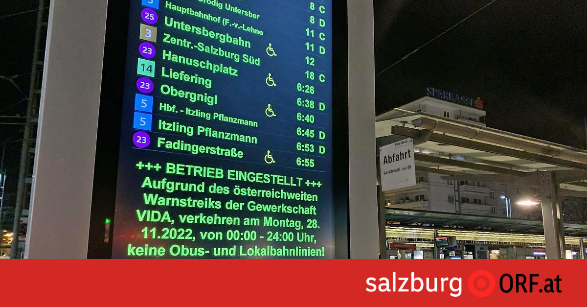 Bahnstreik: Verkehrschaos in Salzburg blieb aus