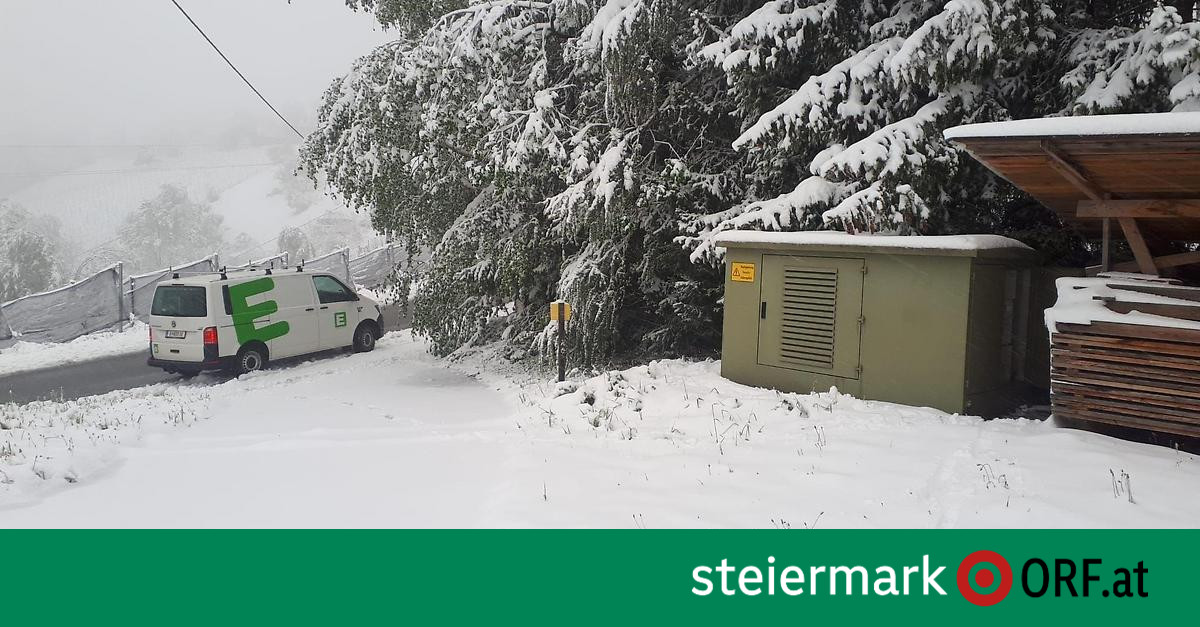 Schnee sorgte für Stromausfälle – steiermark.ORF.at