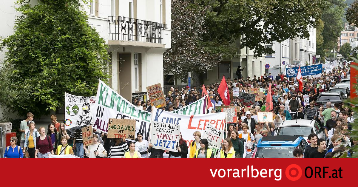 „Fridays for Future“: 700 demonstrierten in Bregenz