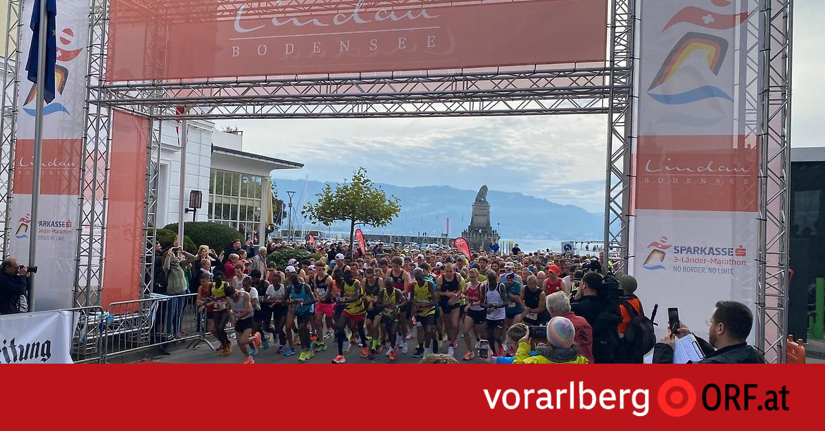 A record number of participants in the 3-country marathon – vorarlberg.ORF.at